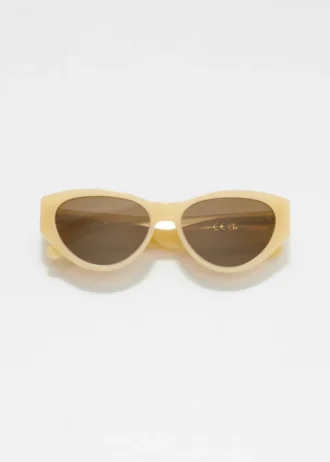 Lunettes de soleil polarisées en acétate, forme œil-de-chat