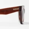 Lunettes de soleil rectangulaires à monture en acétate