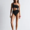 Maillot de bain asymétrique à découpe