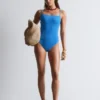 Maillot de bain à bordures contrastées