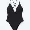 Maillot de bain dos croisé