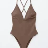Maillot de bain dos croisé