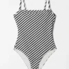 Maillot de bain à encolure droite
