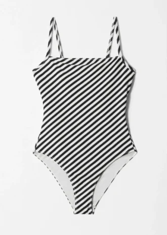 Maillot de bain à encolure droite
