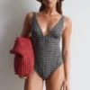 Maillot de bain à encolure en V