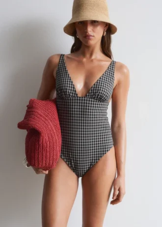 Maillot de bain à encolure en V