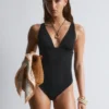 Maillot de bain à encolure en V