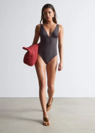 Maillot de bain à encolure en V