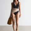 Maillot de bain à encolure en V