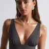 Maillot de bain à encolure en V