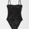 Maillot de bain froncé
