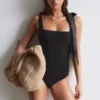 Maillot de bain texturé à nœuds