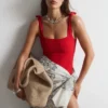 Maillot de bain texturé à nœuds