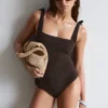 Maillot de bain texturé à nœuds