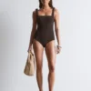 Maillot de bain texturé à nœuds