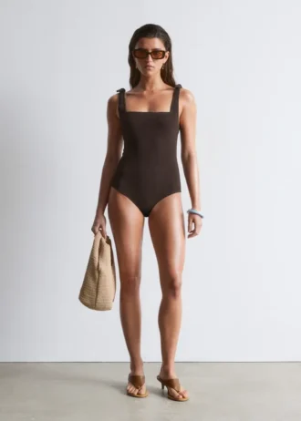 Maillot de bain texturé à nœuds