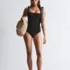 Maillot de bain texturé à nœuds