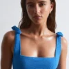 Maillot de bain texturé à nœuds
