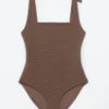 Maillot de bain texturé à nœuds