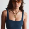 Maillot de bain texturé à nœuds