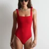 Maillot de bain texturé à nœuds