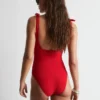 Maillot de bain texturé à nœuds