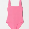 Maillot de bain texturé à nœuds papillon