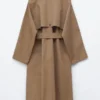 Manteau à ceinture