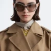Manteau à ceinture