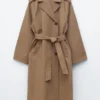 Manteau à ceinture