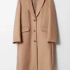 Manteau cintré à simple boutonnage