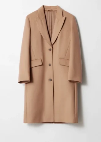 Manteau cintré à simple boutonnage