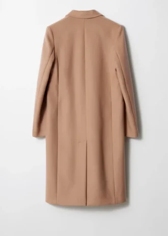 Manteau cintré à simple boutonnage