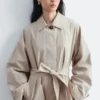 Manteau de conduite à ceinture