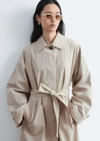 Manteau de conduite à ceinture