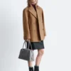Manteau en laine ajusté