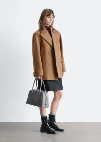 Manteau en laine ajusté