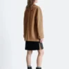 Manteau en laine ajusté