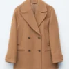 Manteau en laine ajusté