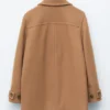 Manteau en laine ajusté