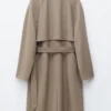 Manteau en laine avec ceinture