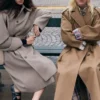 Manteau à ceinture