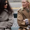 Manteau en laine avec ceinture