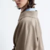 Manteau en laine avec ceinture
