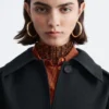 Manteau en laine avec ceinture à nouer