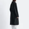 Manteau en laine avec ceinture à nouer