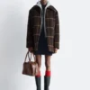 Manteau en laine coupe trapèze