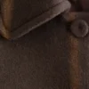 Manteau en laine coupe trapèze