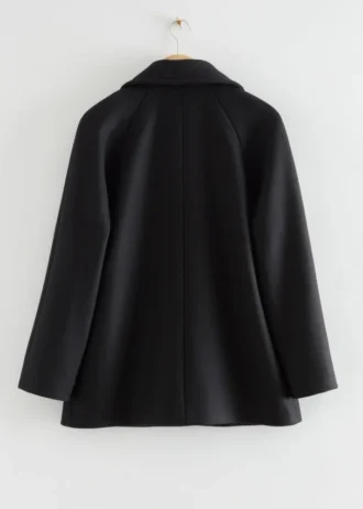 Manteau en laine à double boutonnage