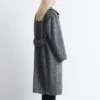 Manteau en laine mélangée brossée